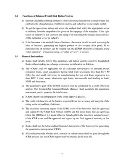 ICRRS Guidelines for Banks in Bangladesh | PDF | Credit Risk | Credit ...