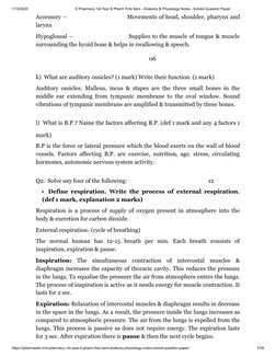 D Pharmacy 1st Year B Pharm First Sem - Anatomy & Physiology Notes ...