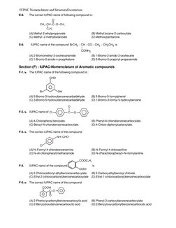 IUPAC Nomenclature and Structural Isomerism
E-8.
The correct IUPAC name of following compound is :
(A) Methyl-2-ethylpropano