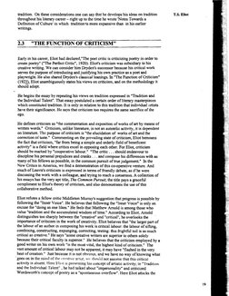 tradition. On these considerations one can say that he develops'his ideas on tradition 
T.S. Eliot 
throughout his literary c