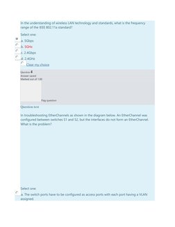 In the understanding of wireless LAN technology and standards, what is the frequency 
range of the IEEE 802.11a standard? 
Se