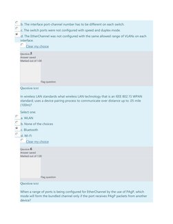 b. The interface port-channel number has to be different on each switch. 
c. The switch ports were not configured with speed