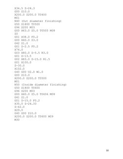 Fanuc CNC Lathe Programming Examples | PDF | Numerical Control ...