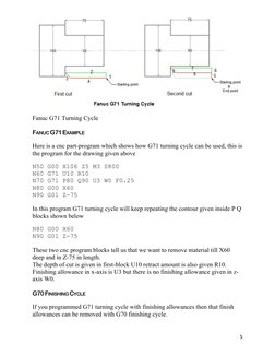 Fanuc CNC Lathe Programming Examples | PDF | Numerical Control ...