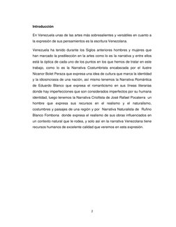 2 
 
Introducción  
En Venezuela unas de las artes más sobresalientes y versátiles en cuanto a 
la expresión de sus pensami