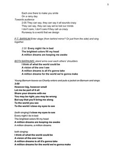 5 
 
Each one there to make you smile 
On a rainy day 
Towards audience 
2:05 They can say, they can say it all sounds craz