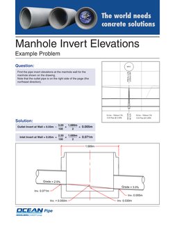 Manhole Invert Elevation Guidelines | PDF | Pipe (Fluid Conveyance ...