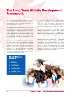 Long Term Athlete Development Framework | PDF | Track And Field | Sports