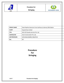 Pipeline Stringing Procedure Overview | PDF | Crane (Machine) | Pipe ...