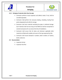 Stringing Procedure.pdf Pipeline Stringing Procedure Overview | PDF | Crane (Machine) | Pipe ...
