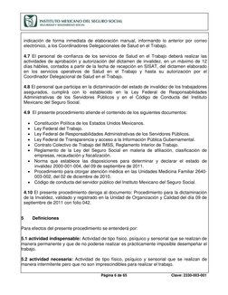 Página 6 de 65 
 
Clave: 2330-003-001
 
 
 
indicación de forma inmediata de elaboración manual, informando l