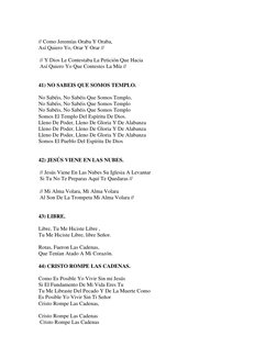 // Como Jeremías Oraba Y Oraba, 
Así Quiero Yo, Orar Y Orar // 
 
 // Y Dios Le Contestaba La Petición Que Hacia 
 Así Quie