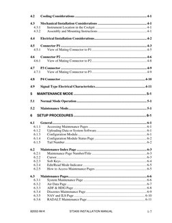 82002-IM-K 
ST3400 INSTALLATION MANUAL 
 
1-7 
4.2 
Cooling Considerations ..................................................