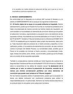 al no acreditar con medios idóneos la subsunción del tipo, por lo que es un error e 
irrazonable la cuantía de reparación civ