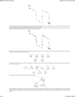 Looking at the orientation of model, go on sketching the line from one end to other. To get the length of each cut pipe, get