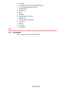 MV Cable Pulling Method Statement | PDF | Personal Protective Equipment ...
