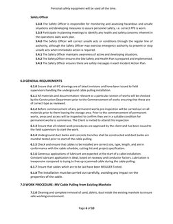 MV Cable Pulling Method Statement | PDF | Personal Protective Equipment ...
