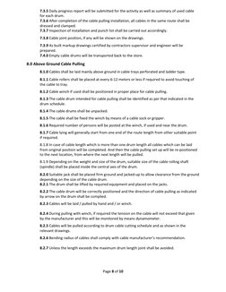 MV Cable Pulling Method Statement | PDF | Personal Protective Equipment ...