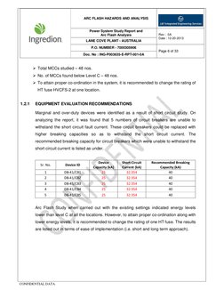 ARC FLASH HAZARDS AND ANALYSIS 
 
 
Power System Study Report and  
Arc Flash Analysis 
Rev :  0A 
Date : 12-20-2013 
LANE