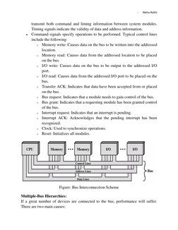 - 
Neha Rathi 
 
transmit both command and liming information between system modules. 
Timing signals indicate the validity o