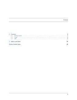 Contents
1
Contents:
3
1.1
Getting started . . . . . . . . . . . . . . . . . . . . . . . . . . . . . . . . . . . . . . . . .