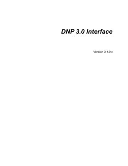 DNP 3.0 Interface
Version 3.1.0.x
