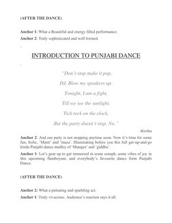 (AFTER THE DANCE) 
  
Anchor 1: What a Beautiful and energy filled performance. 
Anchor 2: Truly sophisticated and well fo