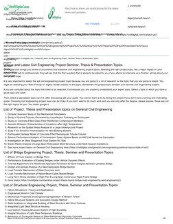 1/29/2020
Unique & Latest Civil Engineering Project, Seminar, Thesis & Presentation Topics | CivilDigital
https://civildigita