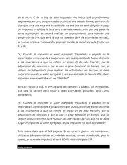IVA Acreditable en Actividades Mixtas | PDF | Impuesto al valor ...