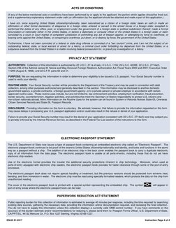 DS-82 01-2017
ACTS OR CONDITIONS
(If any of the below-mentioned acts or conditions have been performed by or apply to the app