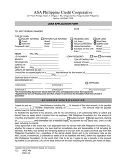 ASA Loan Application Form | PDF | Loans | Interest
