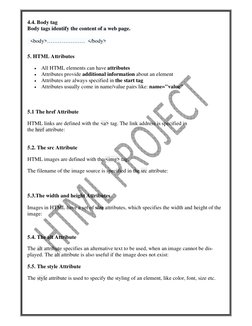 NIELIT O Level HTML Project Guide | PDF | Html | Html Element