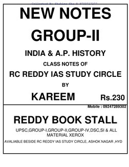 AP History Class Notes by RC Reddy | PDF