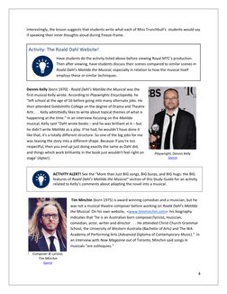 Matilda the Musical Study Guide | PDF | Monologue