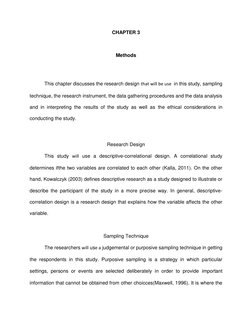 Chapter 3: Sampling and Research Design | PDF | Research Design ...