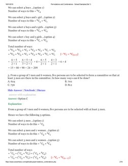 Permutations and Combinations Examples | PDF | Consonant | Permutation