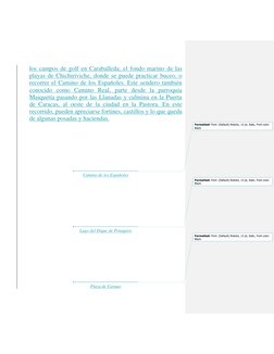 los campos de golf en Caraballeda; el fondo marino de las 
playas de Chichiriviche, donde se puede practicar buceo, o 
recorr
