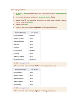 Entrar al programa Access  
1. En Archivo > Nuevo asegúrate de que está seleccionada la opción Base de datos en 
blanco. 
2.
