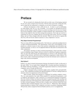 Object-Oriented Programming in Python, © Copyright 2014 by Michael H. Goldwasser and David Letscher
Preface
We are excited to