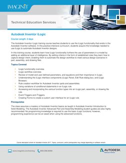 iLogic Training for Autodesk Inventor | PDF | Autodesk | Curriculum