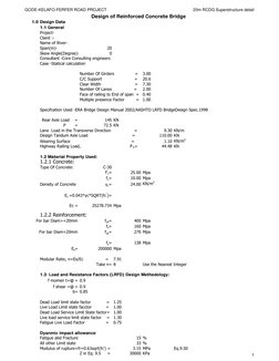 Single Span Rcdg 20m RCDG Bridge Design Details | PDF | Bending | Bridge