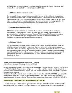termodinâmica afirma exatamente o contrário. Realmente não há “criação” ocorrendo hoje 
em dia. Tudo está “acabado” exatament