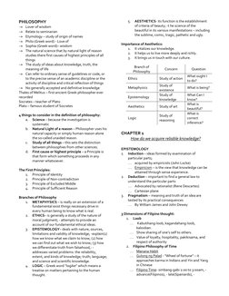 PHILOSOPHY 
 Lover of wisdom 
 Relate to seminarian 
 Etymology – study of origin of names 
 Philo (Greek word) - Love of