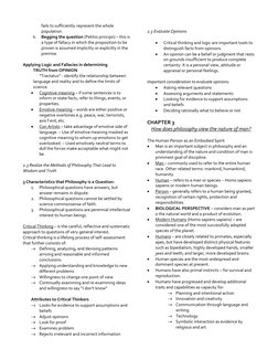 fails to sufficiently represent the whole 
population. 
k. Begging the question (Petitio principii) – this is 
a type of fall