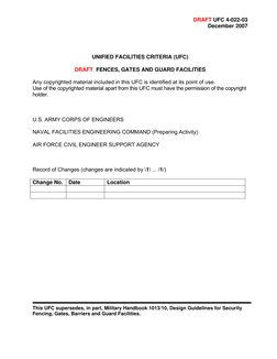 Ufc Security Ufc 4 022 03 Fence Gates | PDF | United States Department Of Defense ...