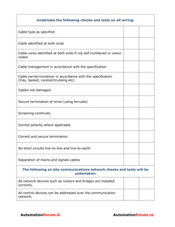 Electrical Panel Pre-Commissioning Checklist | PDF | Electrical Wiring ...
