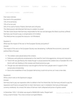 Class 9 Extra Questions on Nazism | PDF | Nazi Germany | World War I ...