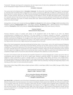 Triumvirate”. Botong’s unerring eye for composition, the lush tropical sense of color and an abiding faith in the folk values