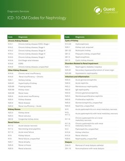 ICD-10 Codes for Kidney Diseases | PDF | Kidney Disease | Chronic ...