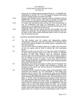 PAC PROJECT
INSTRUMENTATION SPECIFICATION
SECTION-IV
Page 6 of 11
tracing, etc. For analyser sample tube heat tracing, etc.,